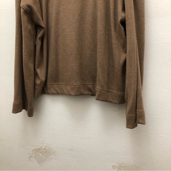 Time and Tru W Size XL Brown Long Sleeve Drop Shoulder Open Front Short Jacket - Picture 6 of 10